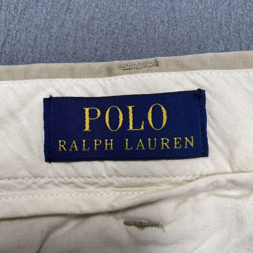 Polo Ralph Lauren Shorts Mens 50 Khaki Classic Fit Chino Big & Tall‎ Flat Front